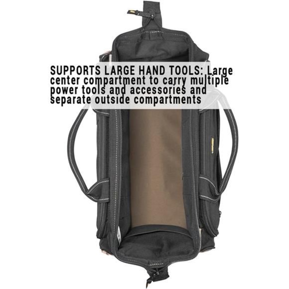 Custom Leathercraft1539 Multi-Compartment 50 Pocket Tool Bag - Picture 5 of 5